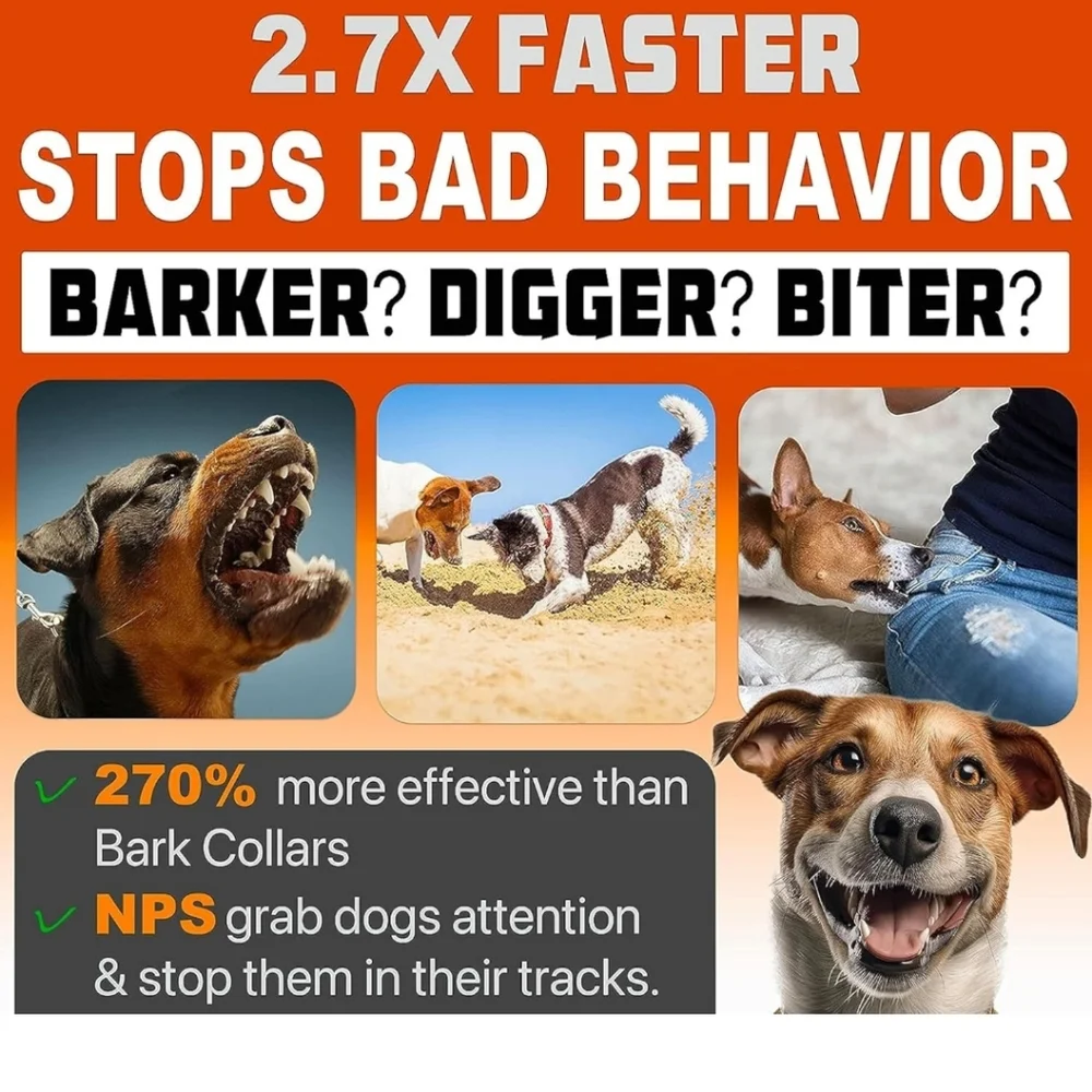 Dog Bark Deterrent Device Stops Bad Behavior | No need yell or swat, Jus…